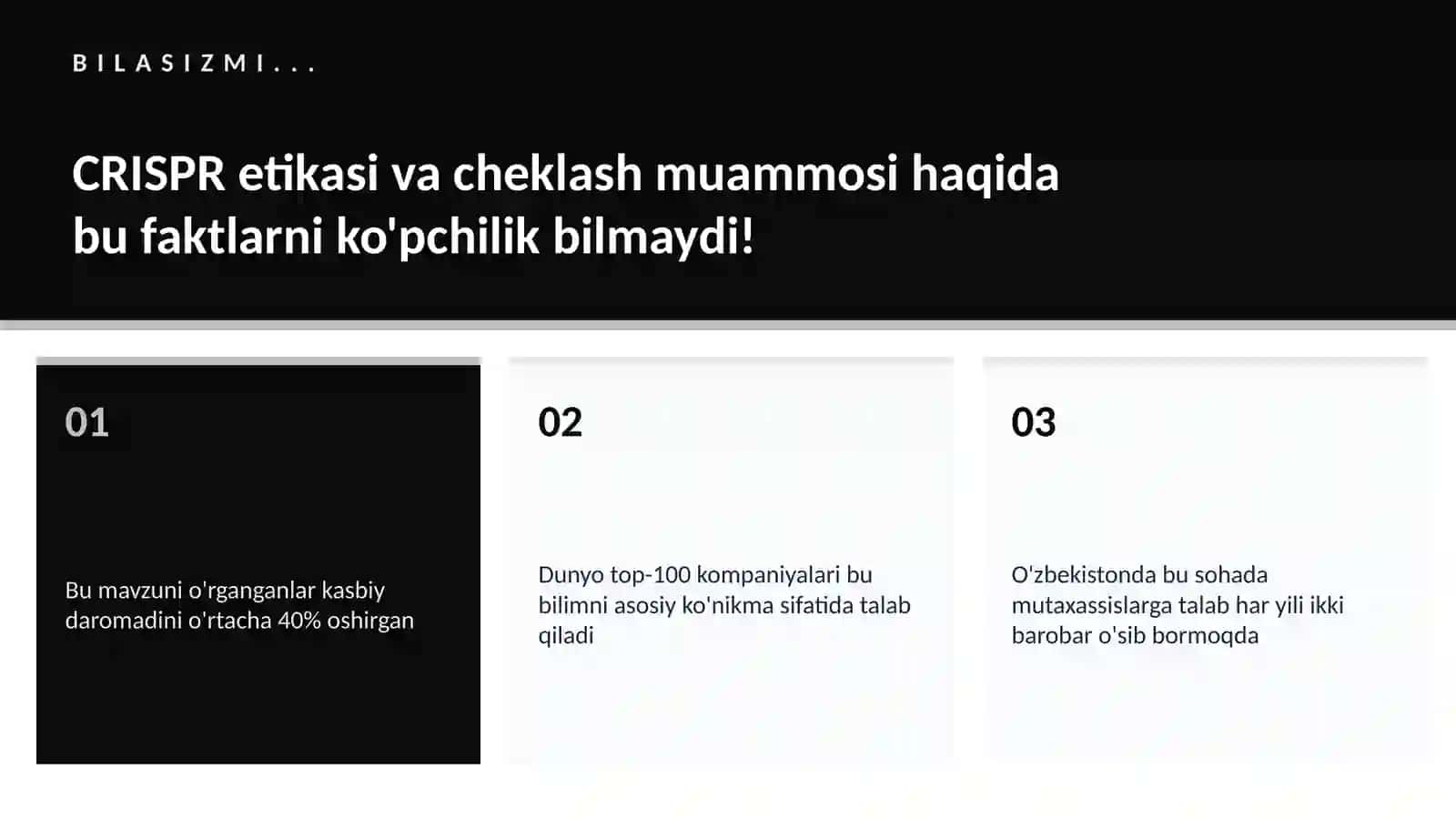BIOTEXNOLOGIYA VA GENOMIKA 2