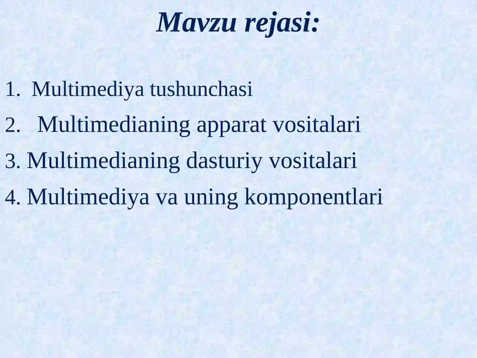Multimediyatushunchasi 2