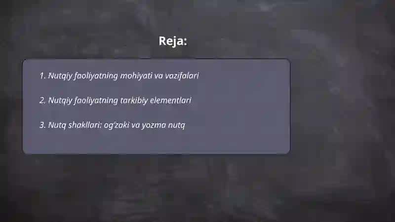 Nutqiy faoliyat 2