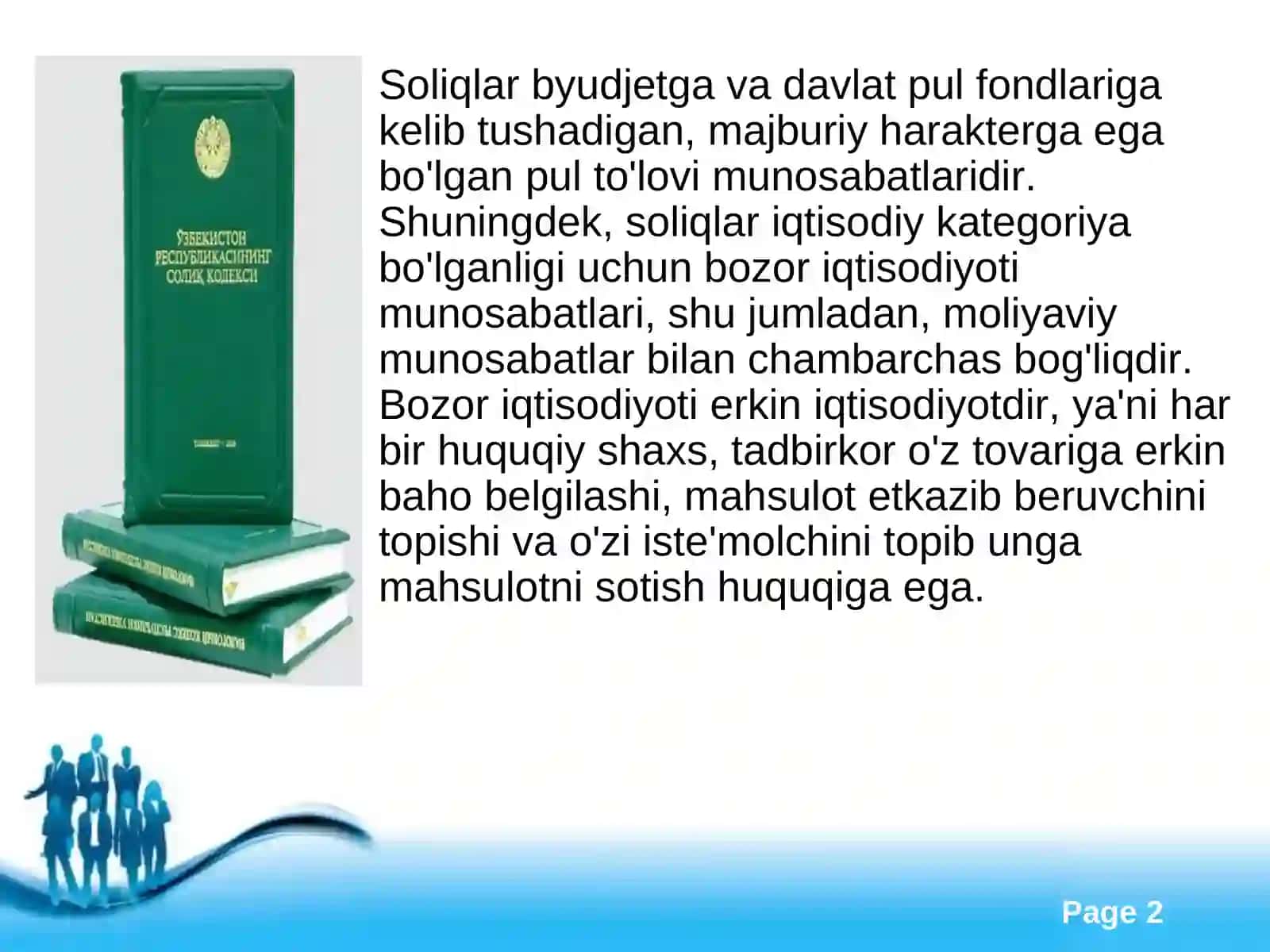 Mahalliy soliqlar va yig'imlar 2