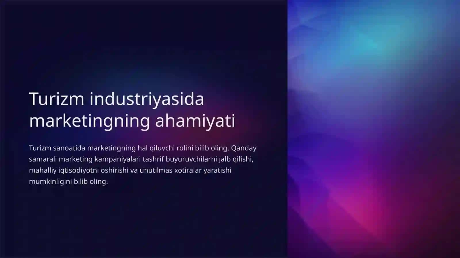 Turizmda marketing va reklama 2
