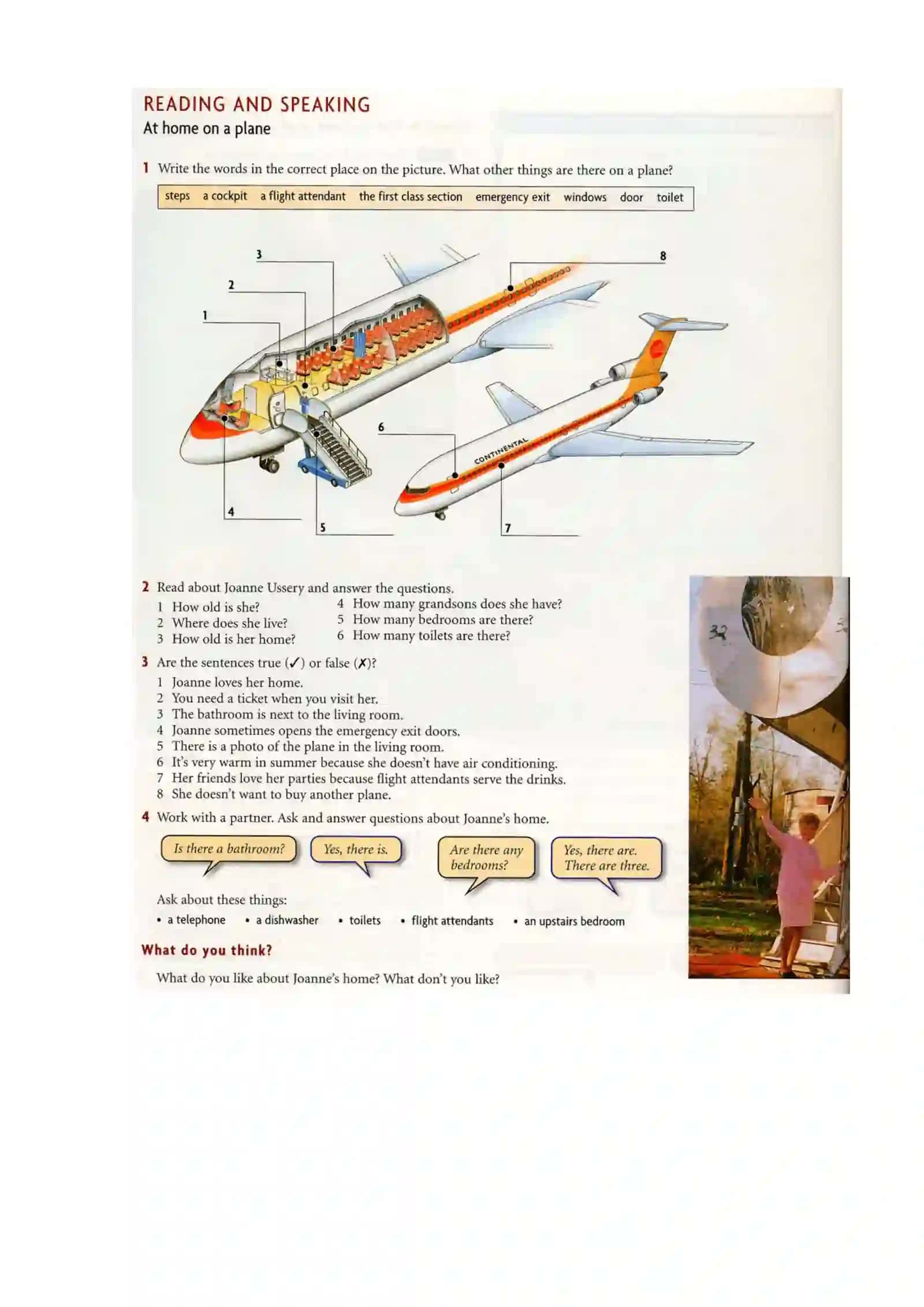 READING AND SPEAKING: AT HOME ON A PLANE 2