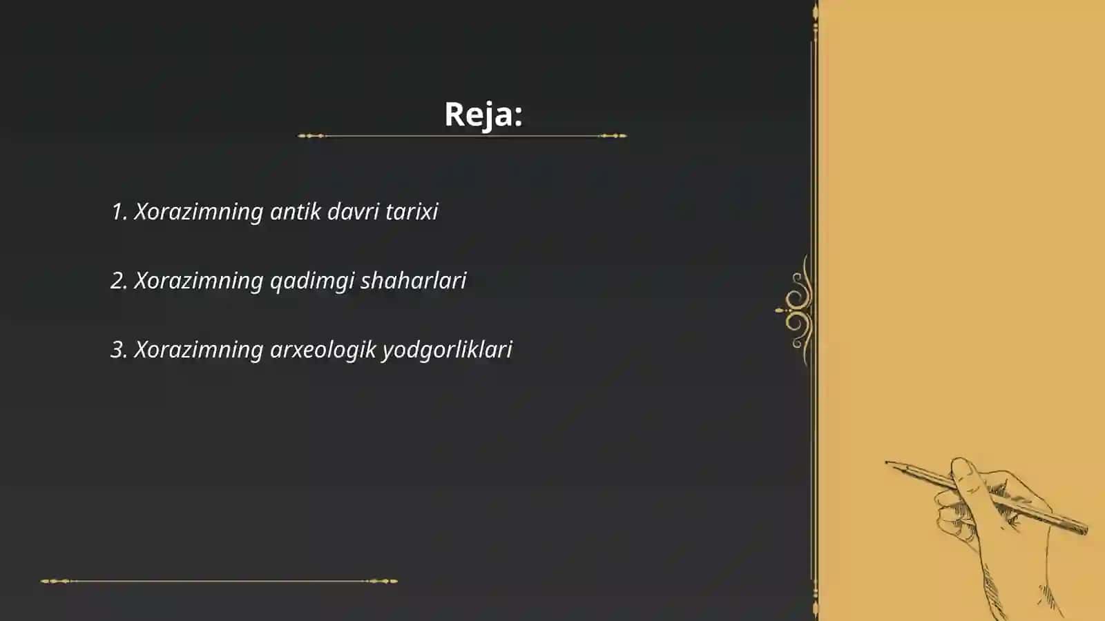 Xorazimning antik davri 2