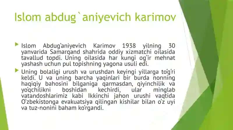 Islom Karimov Mustaqillik Asoschisi 2