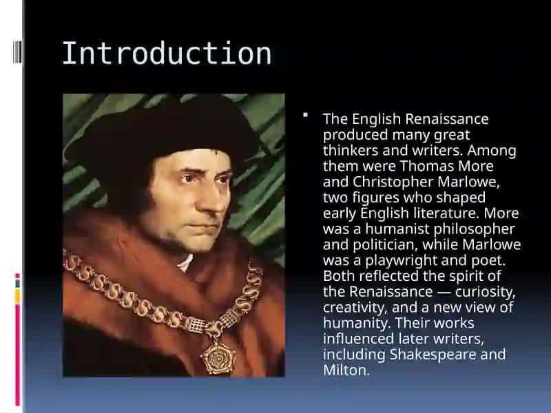 Thomas More and Christopher Marlowe 2