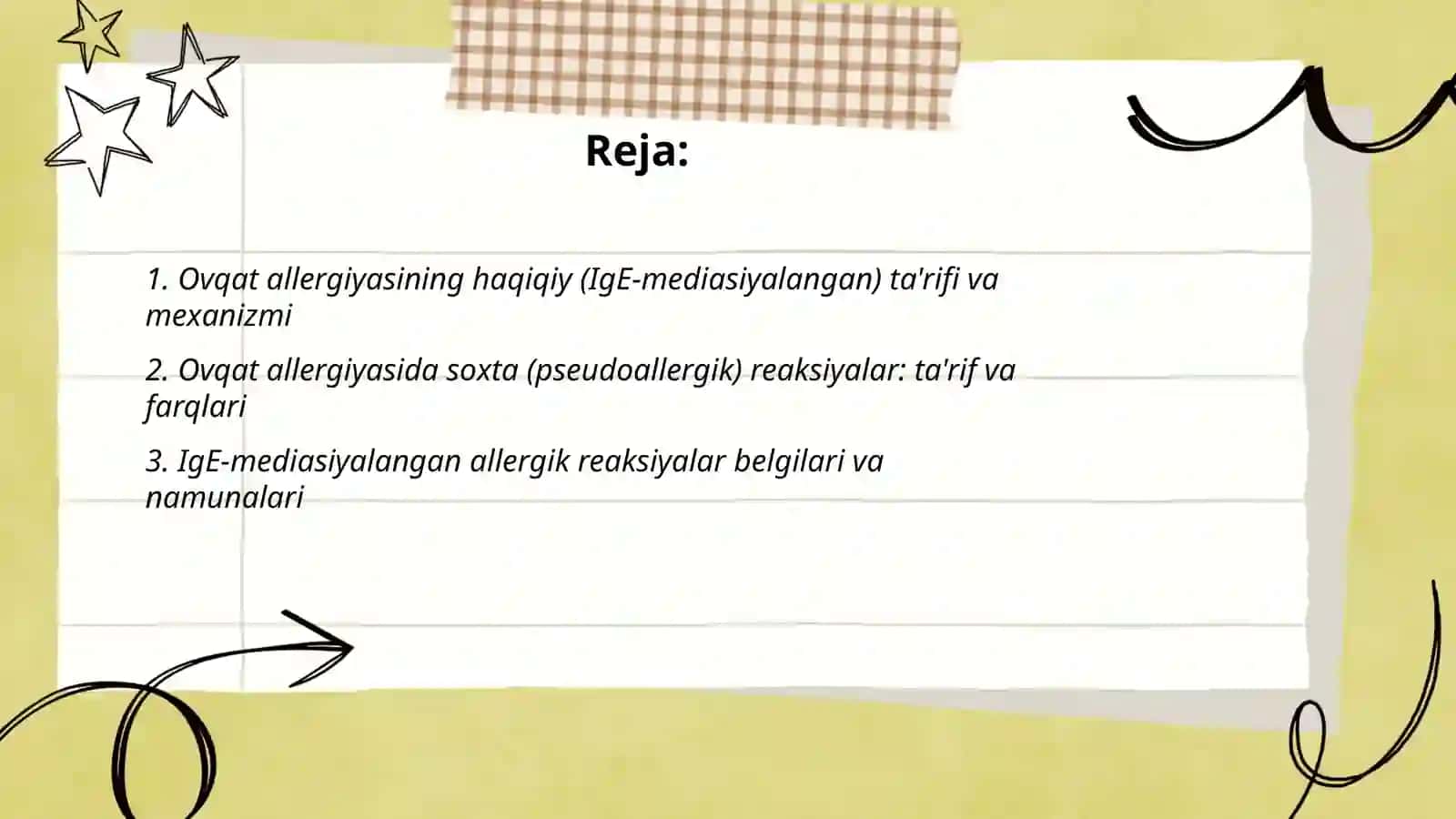 Ovqat allergiyasi 2