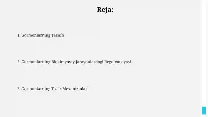 Gormonlarning Tasnifi 2