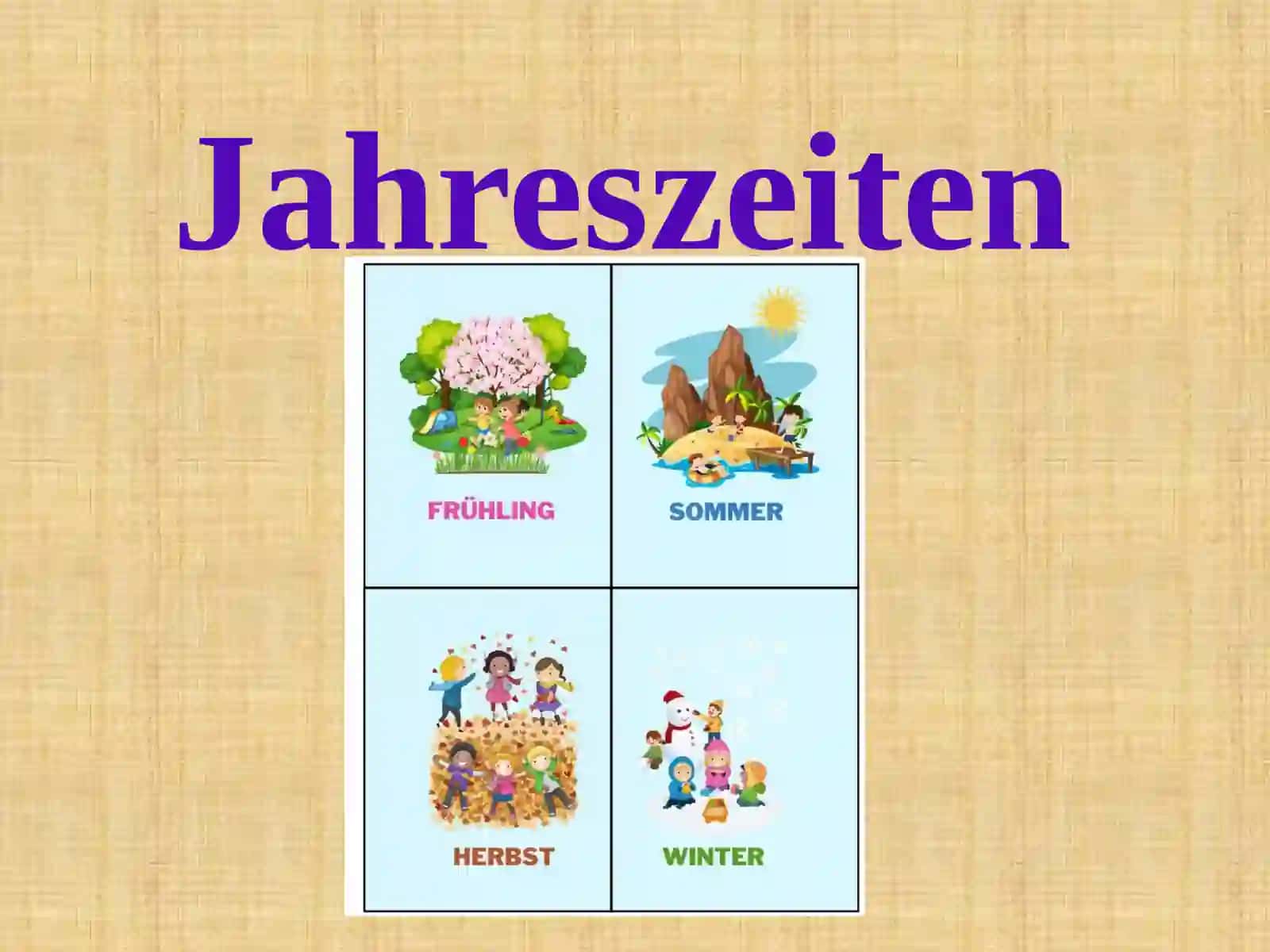 Jahreszeiten fasllar 2
