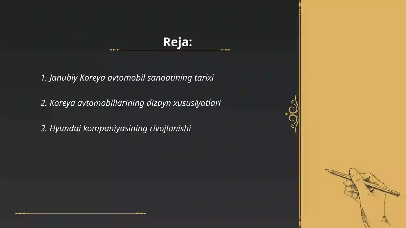Janubiy Koreya avtomobil sanoati 2