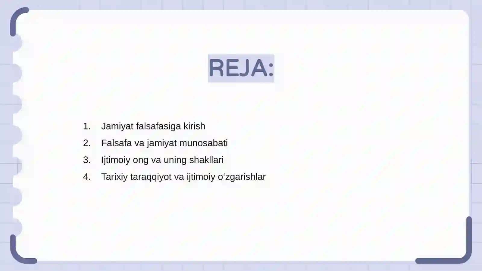 Jamiyat falsafasi 2