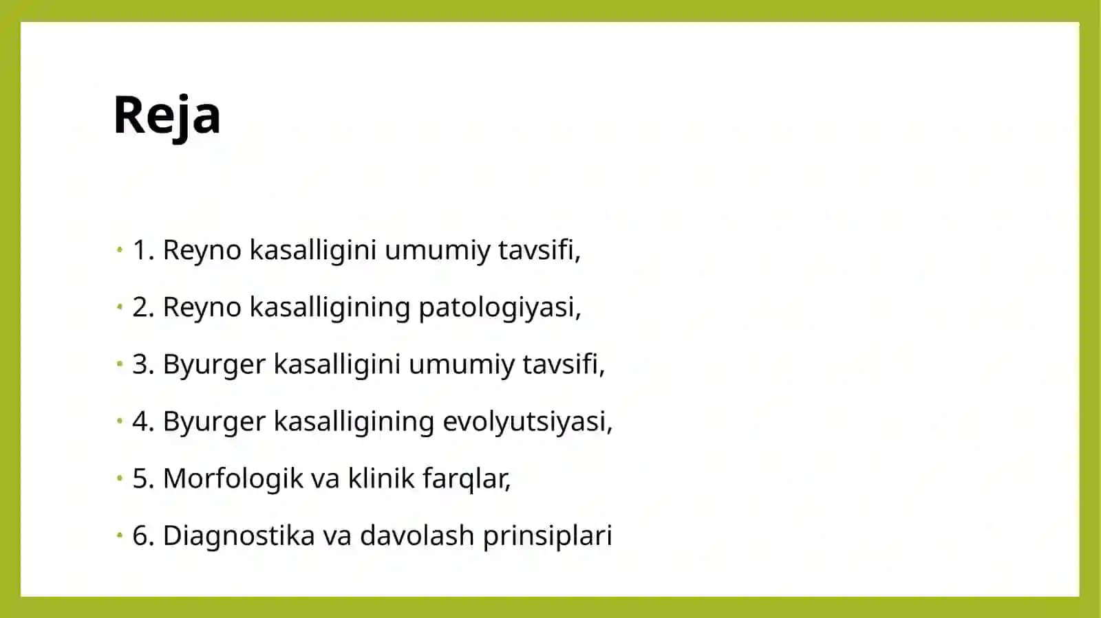 Reyno kasalligi 2