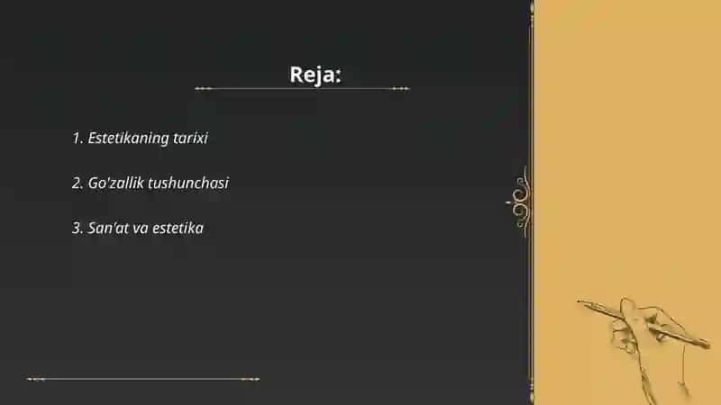 Estetika asosiy tushuncha 2