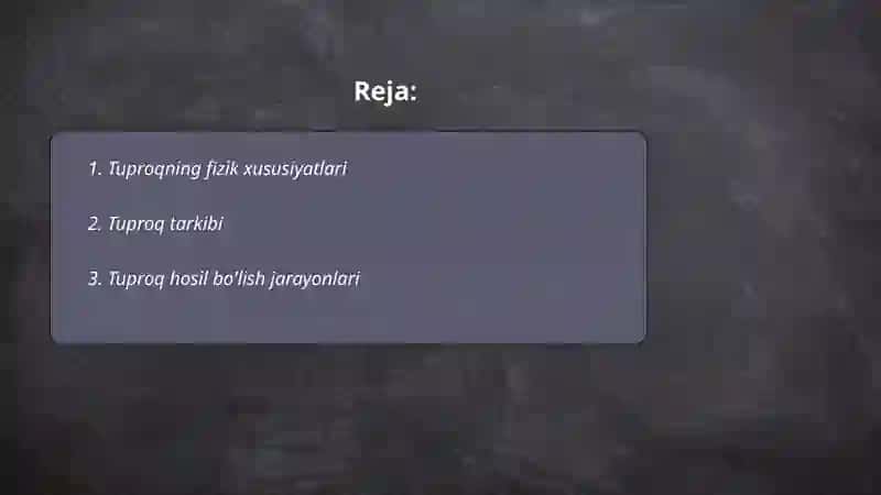 Tuproqshunoslik 2