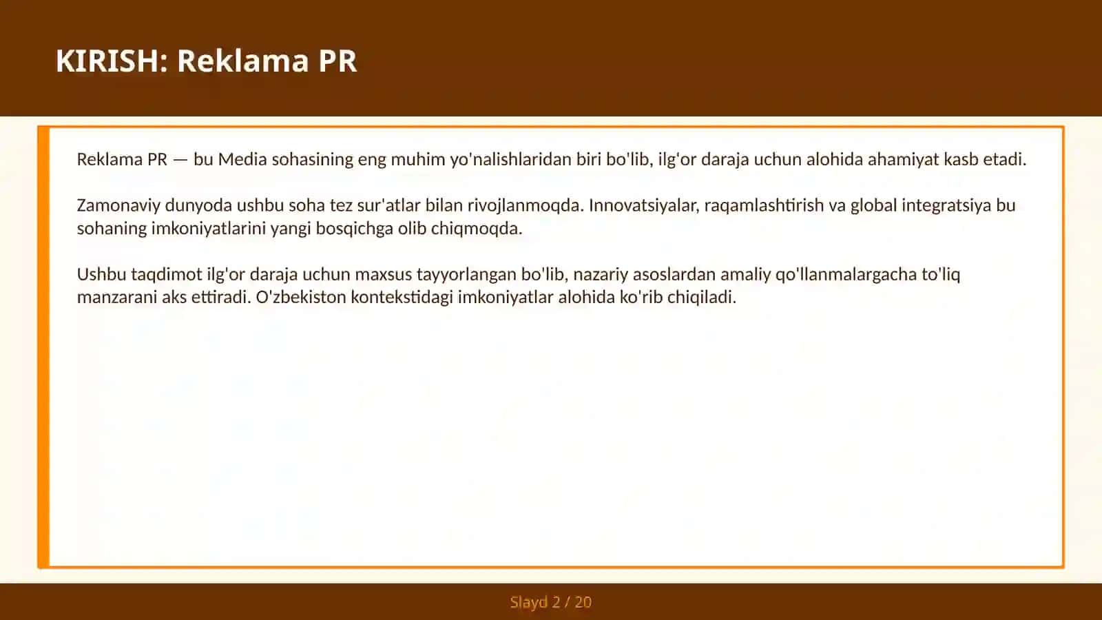 Reklama PR 2