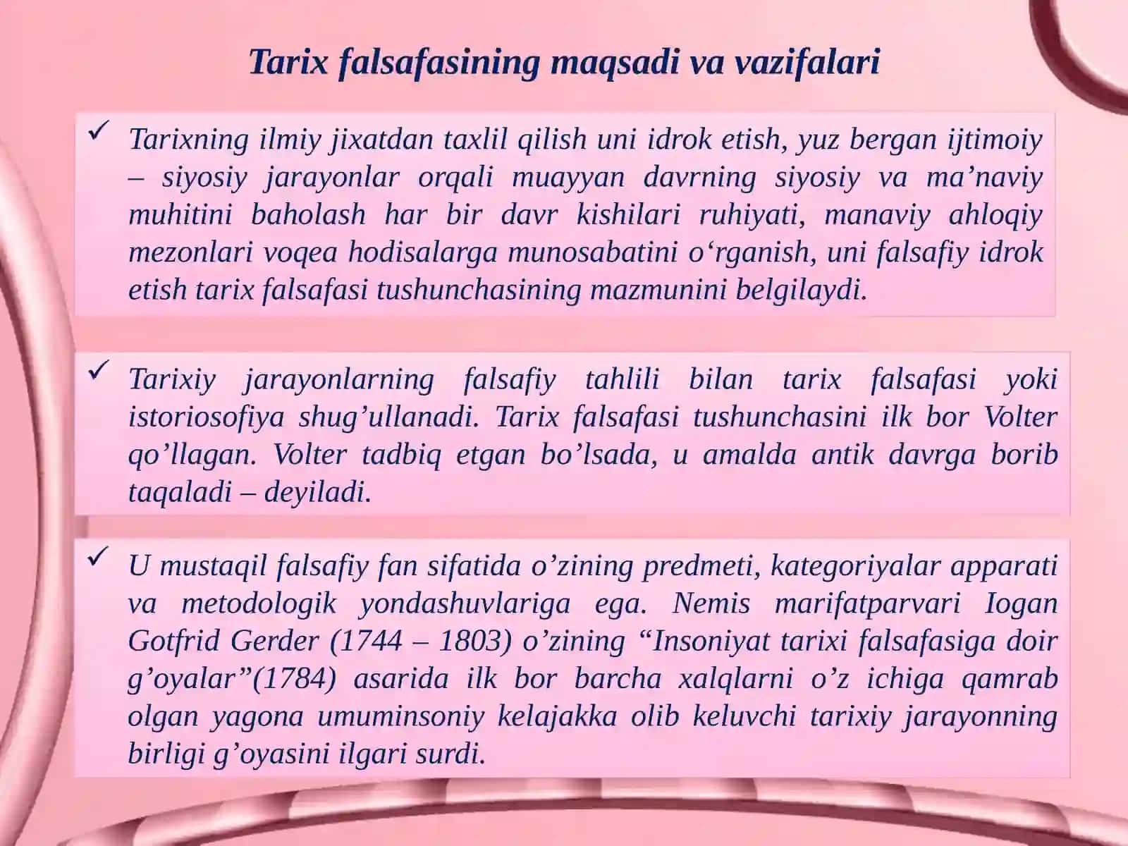 Tarix falsafasi tushunchasi 2