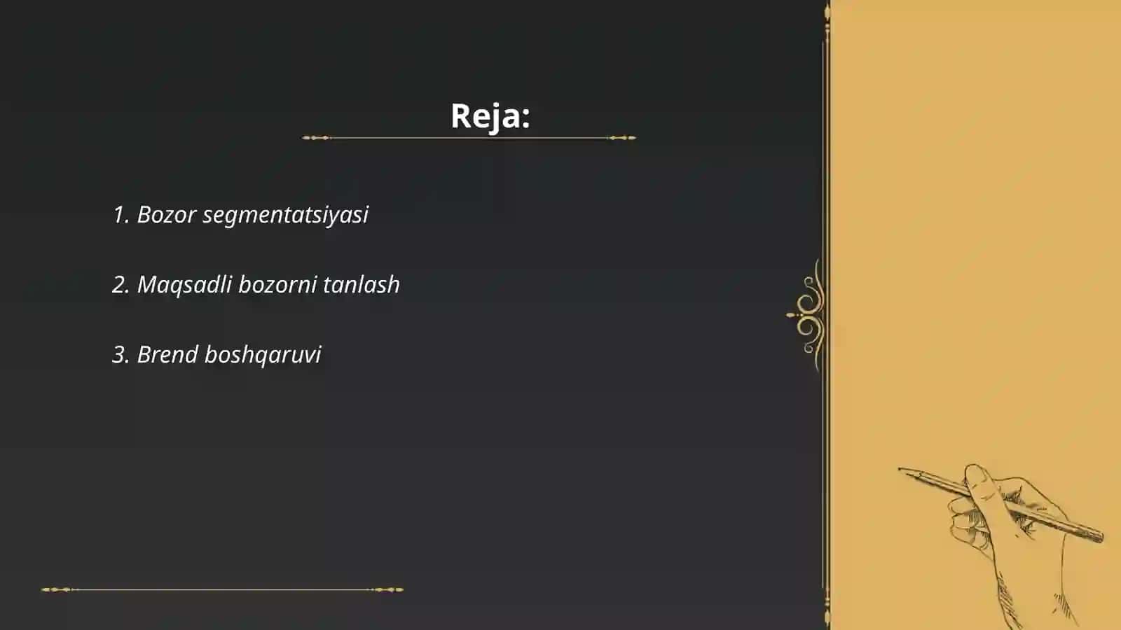 Bozor segmentatsiyasi 2