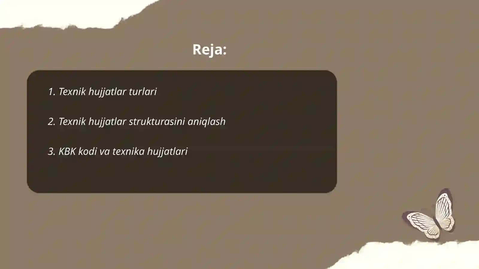 Texnik hujjatlar turlari 2