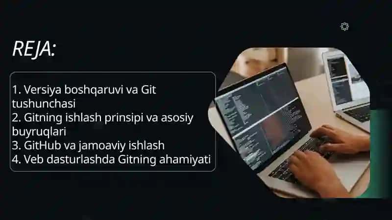 VEB DASTURLASHDA GIT VA VERSIYA BOSHQARUVI 2