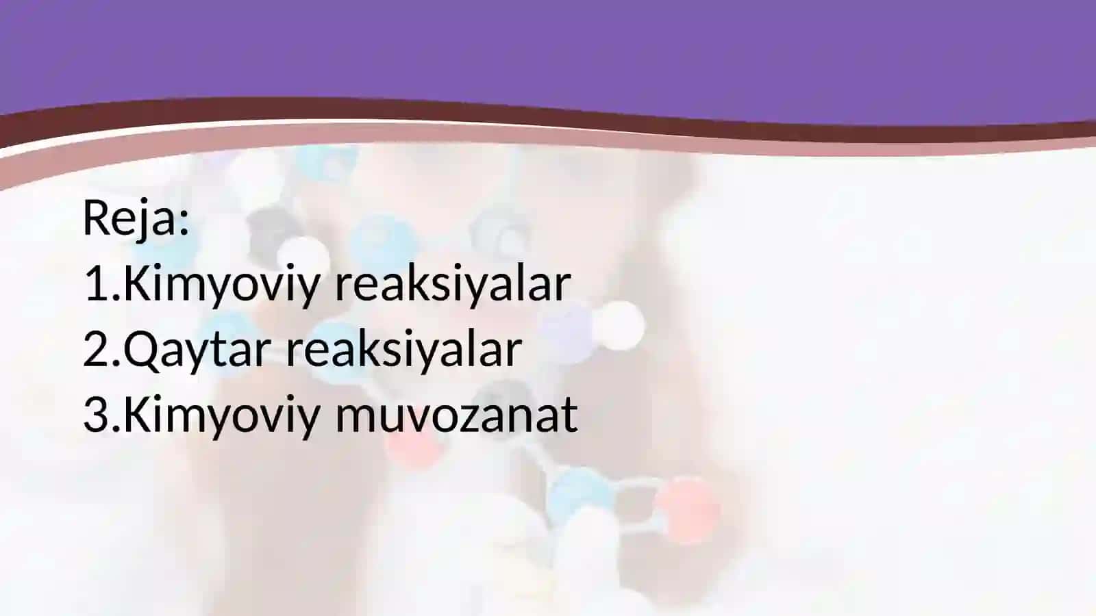 Kimyoviy  reaksiya  yo'nalishlari 2