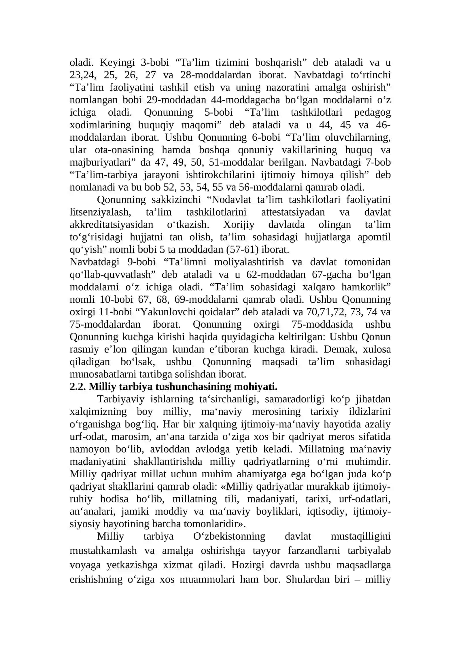 Milliy tarbiya konsepsiyasi 2