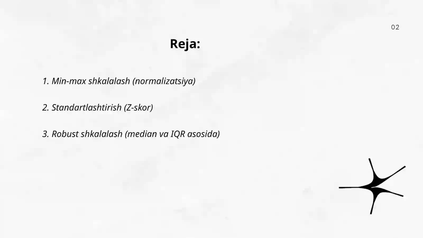 Min-max shkalalash (normalizatsiya) 2