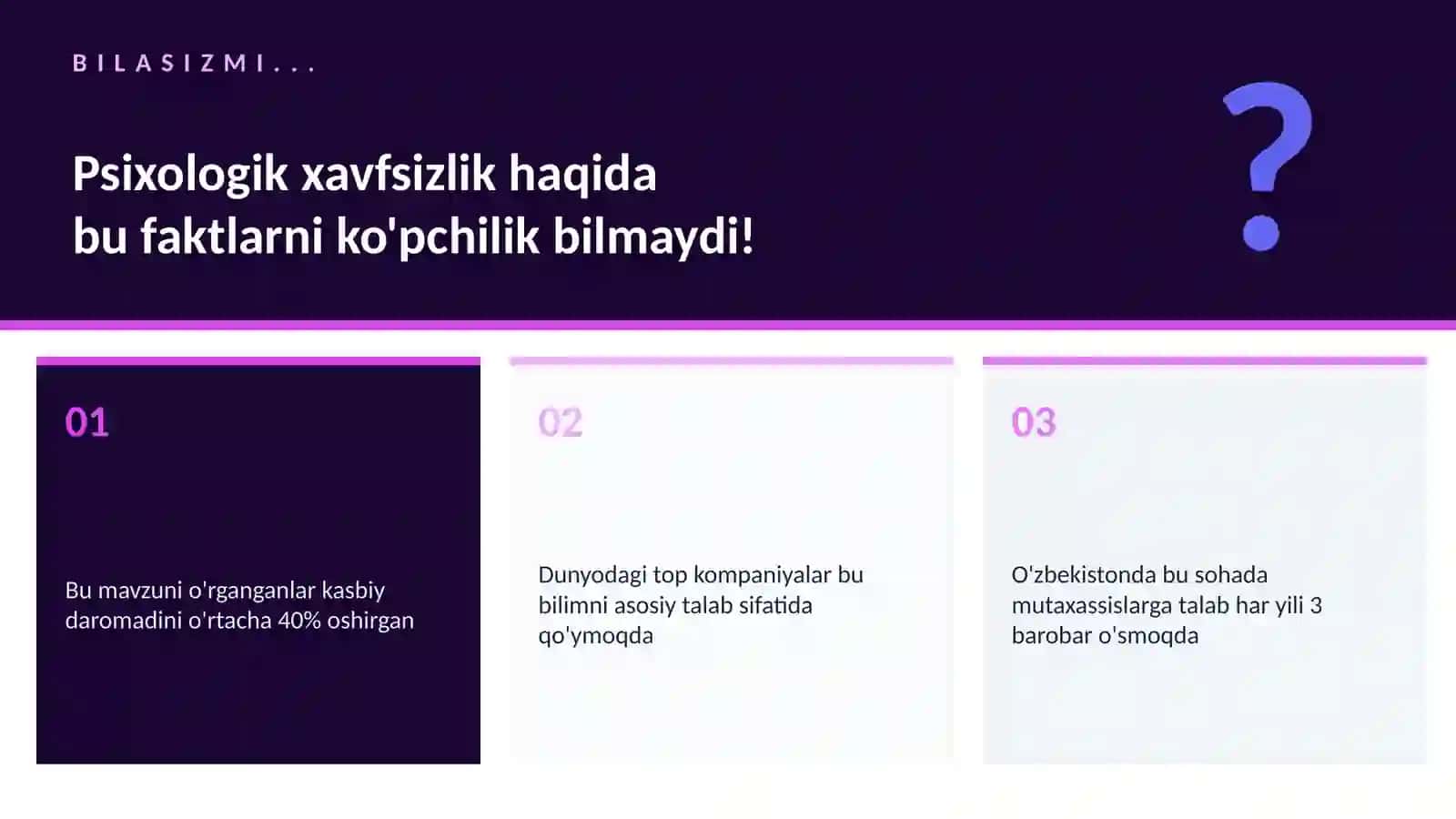 Psixologiya va shaxsiy o'sish 2