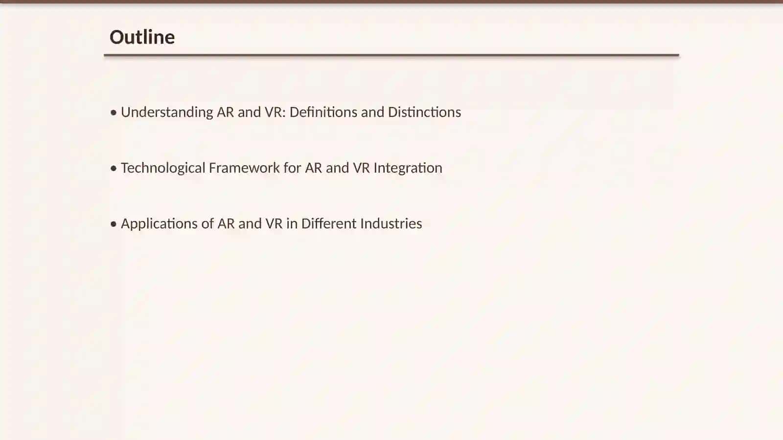 AR and VR content integration 2