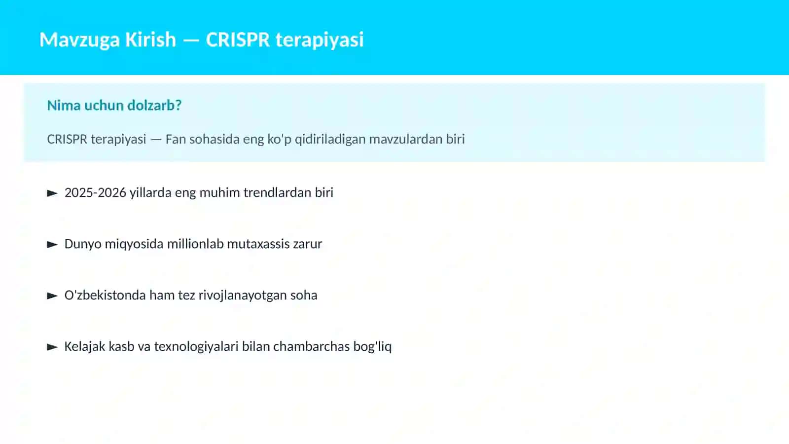 CRISPR terapiyasi 2