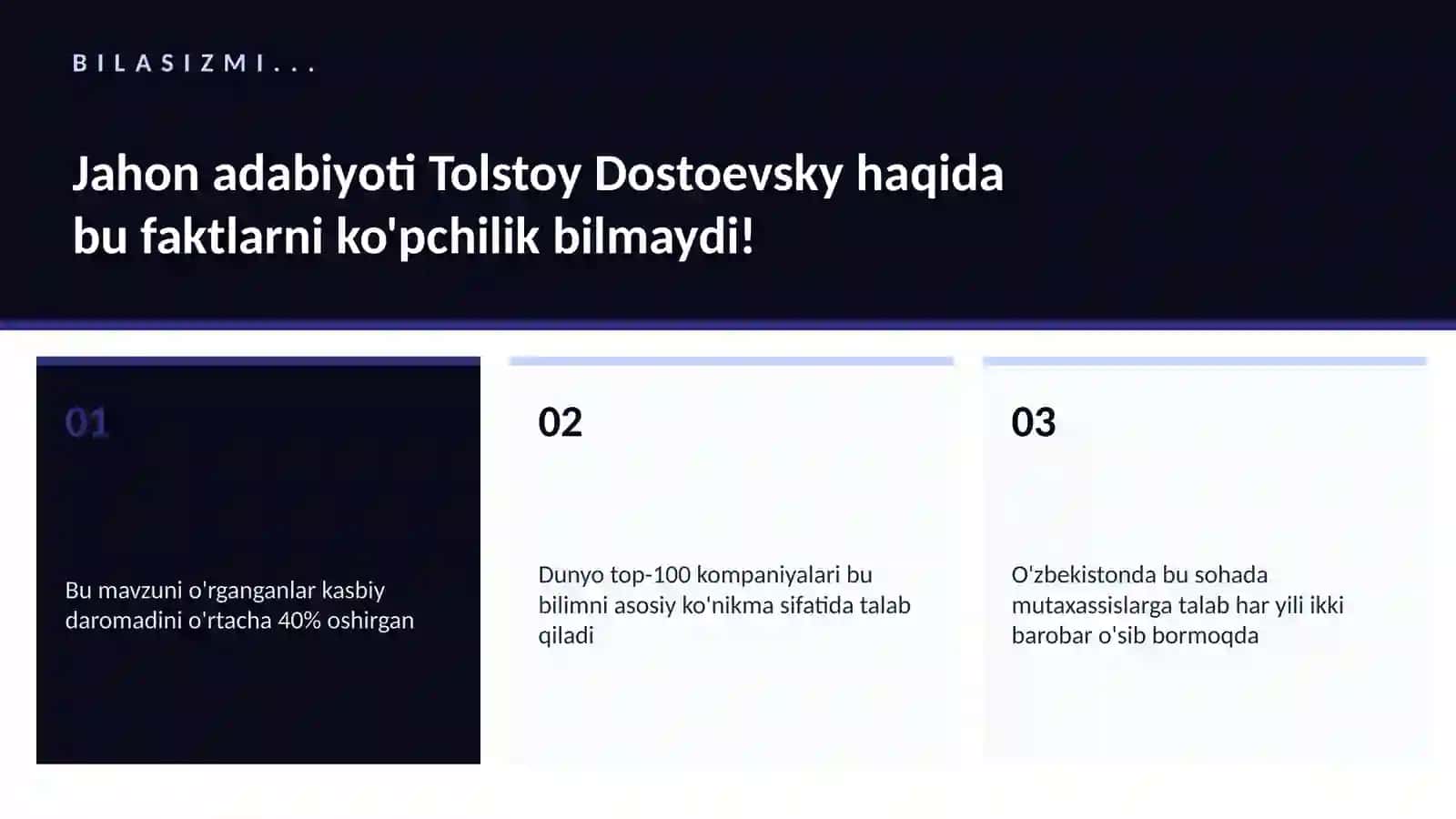 Jahon adabiyoti Tolstoy Dostoevsky 2