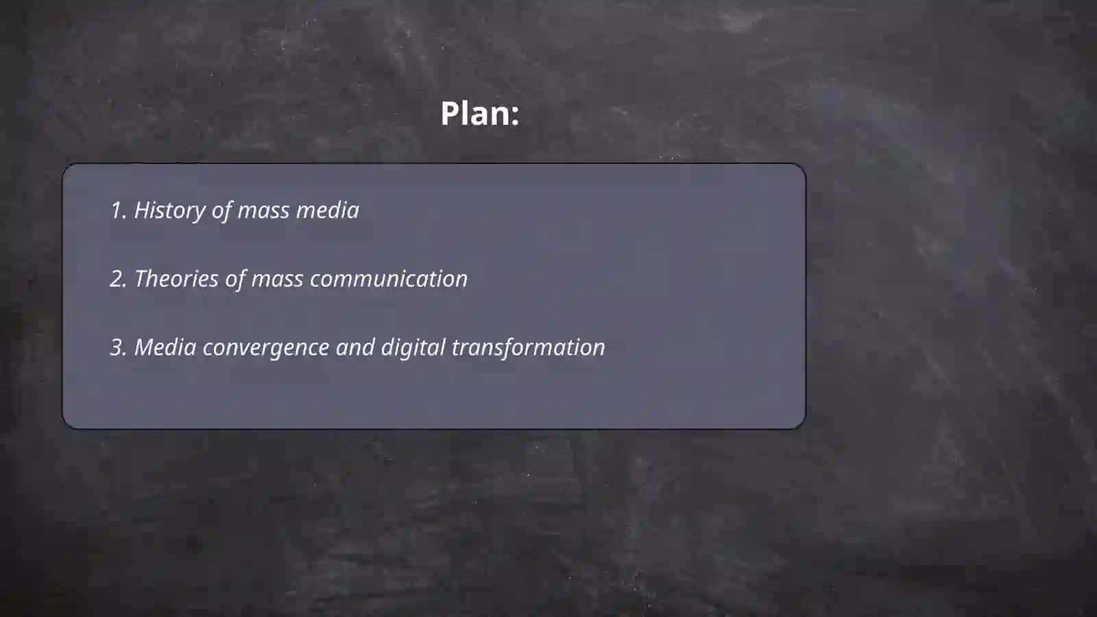Mass media and communication 2
