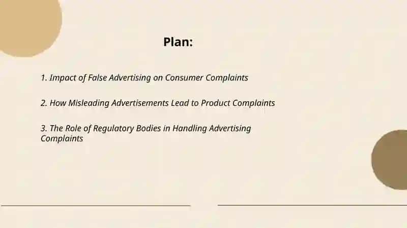 Complaint and advertising 2