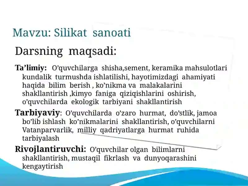 Silikat sanoati 2