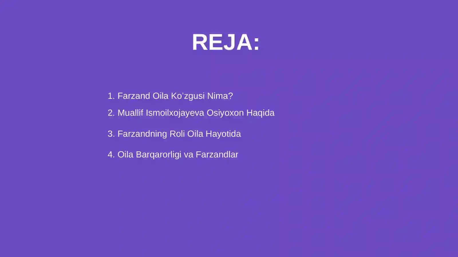 Farzand oila koʻzgusi 2