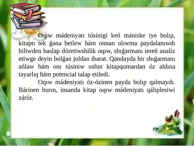 KITAPQUMARLIQ MÁDENIYATI 2