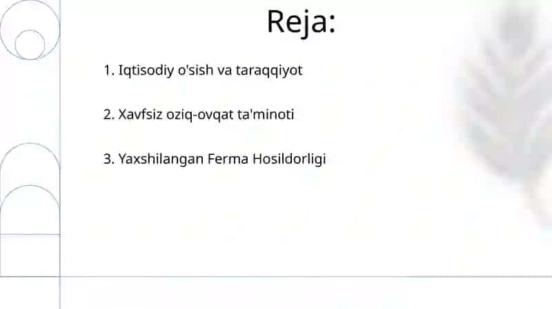 Qishloq xo'jaligi infratuzilmasining ahamiyati 2