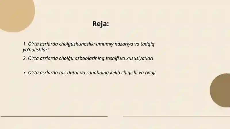 O'rta asrlarda cholĝushunoslik 2