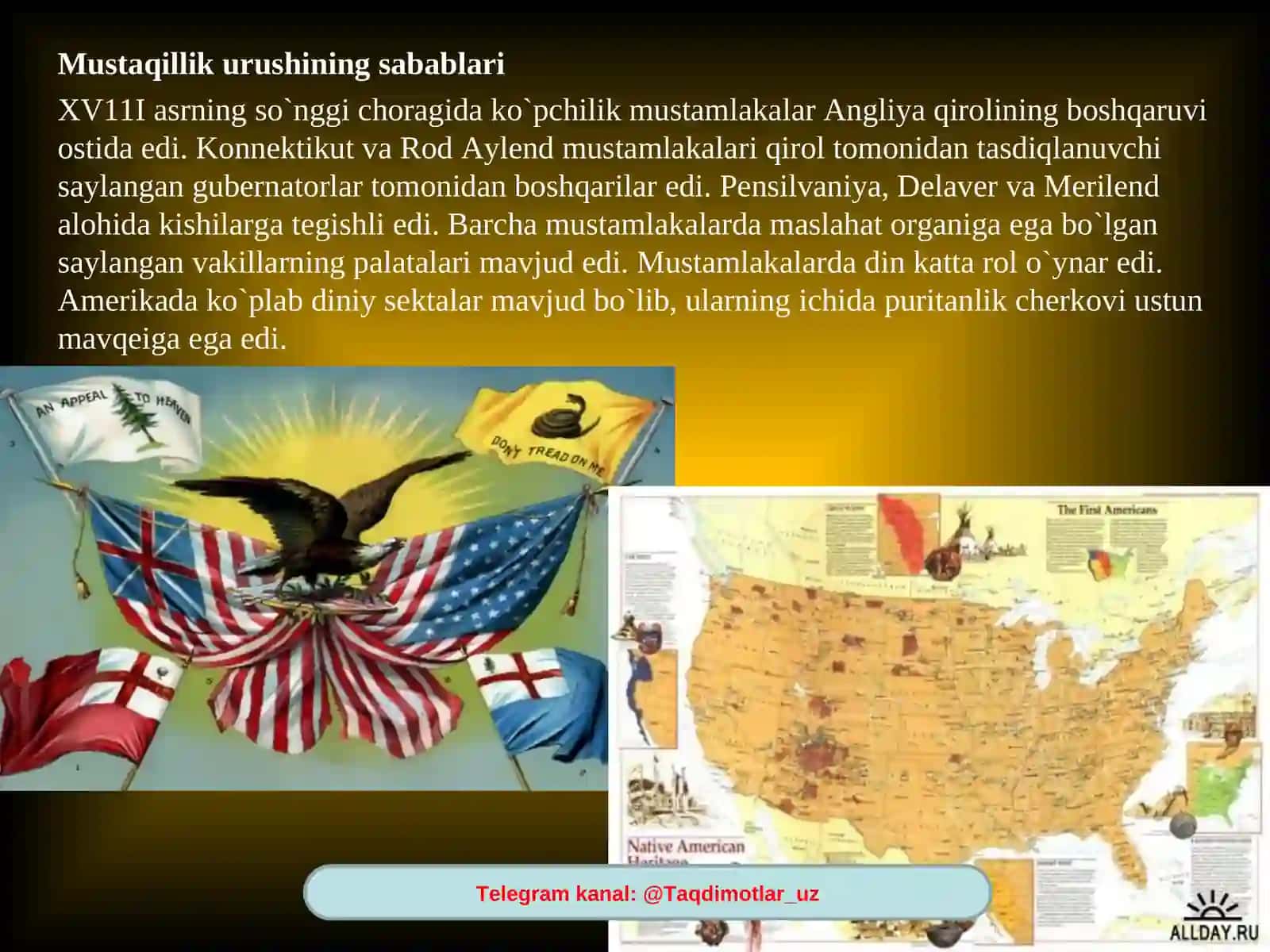 Amerika mustaqillik uchun kurash 2