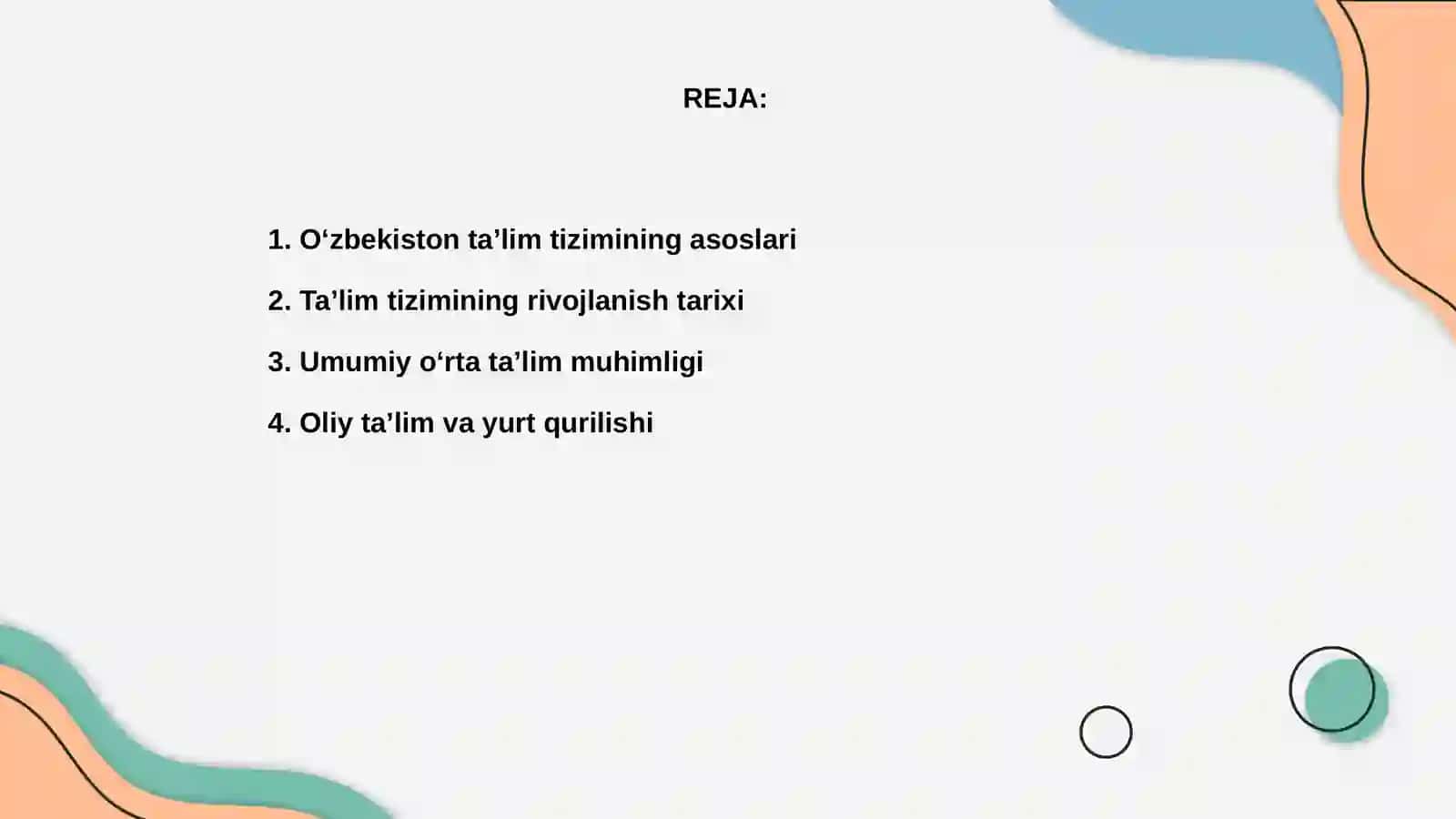 Oʻzbekiston Respublikasi taʼlim tizimi 2