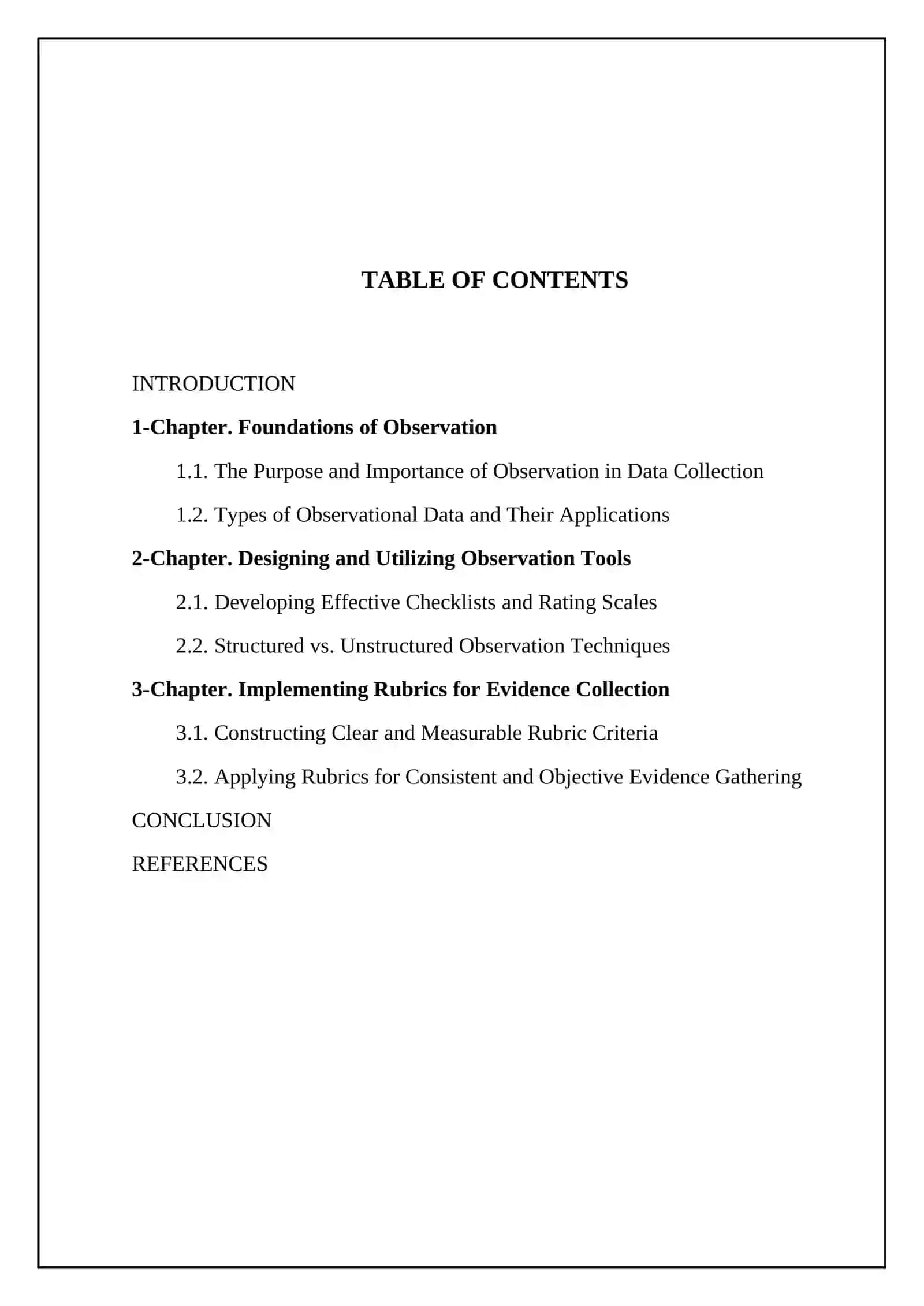 Course Work on Using Observation Tools and Rubrics to Collect Evidence 2