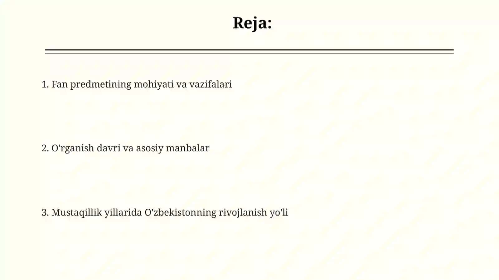 O'zbekistonning eng yangi tarixi 2