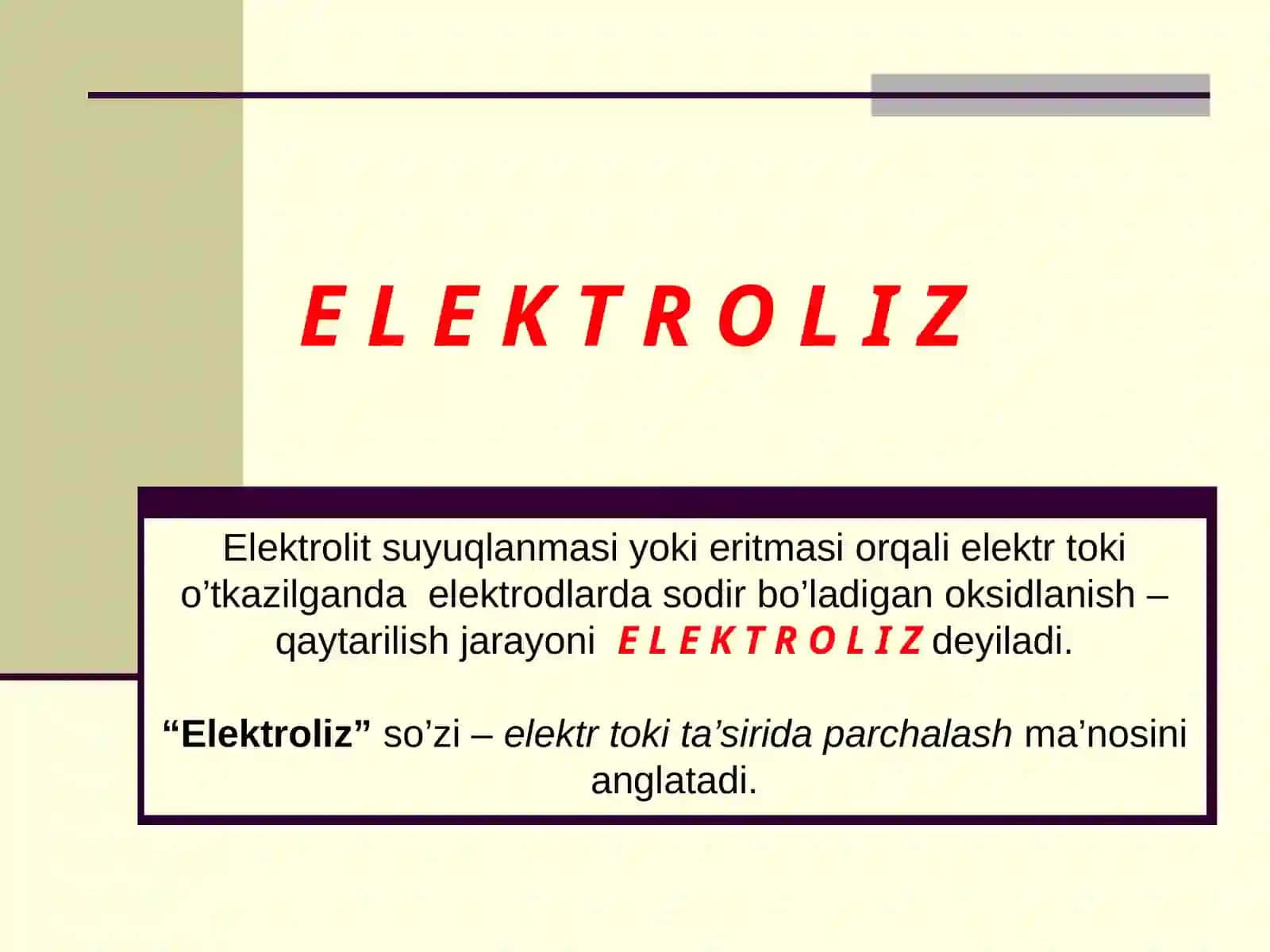 ELEKTROLIZ 2