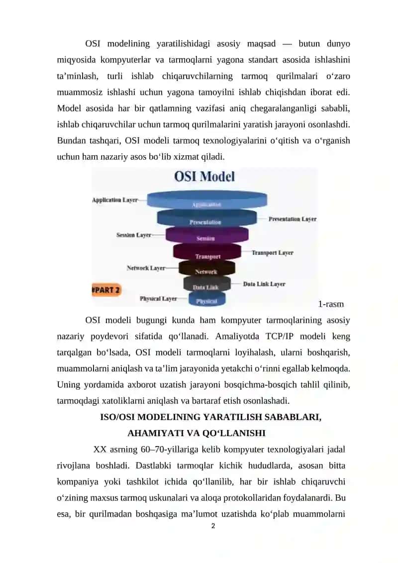 ISO/OSI MODELI 2
