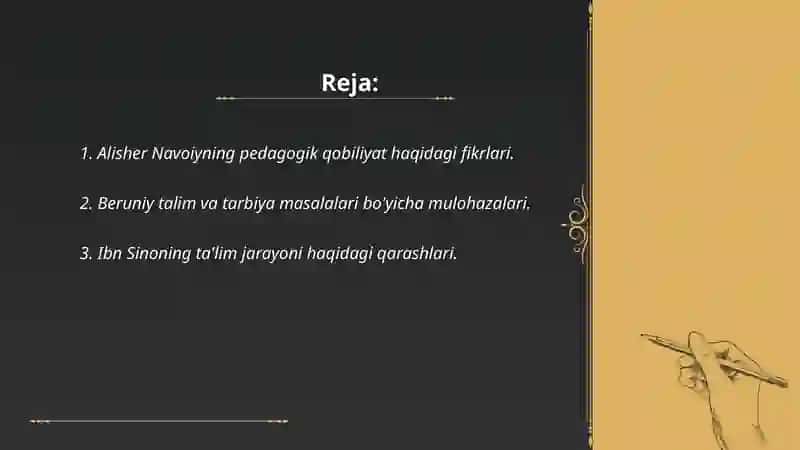 Pedagogik qobiliyat toʻgʻrisida sharq mutafakkirlari qarashlari 2