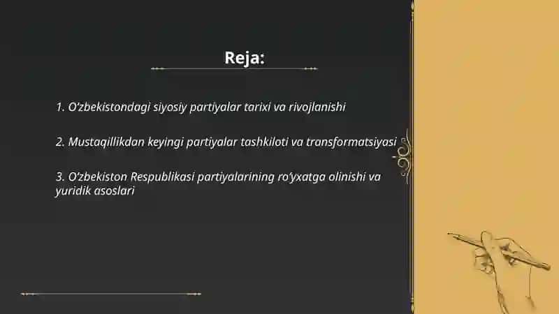 Oʻzbekiston siyosiy partiyalari 2