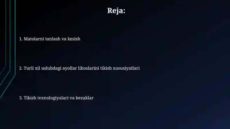 Ayollar liboslari konstruksiyalash 2