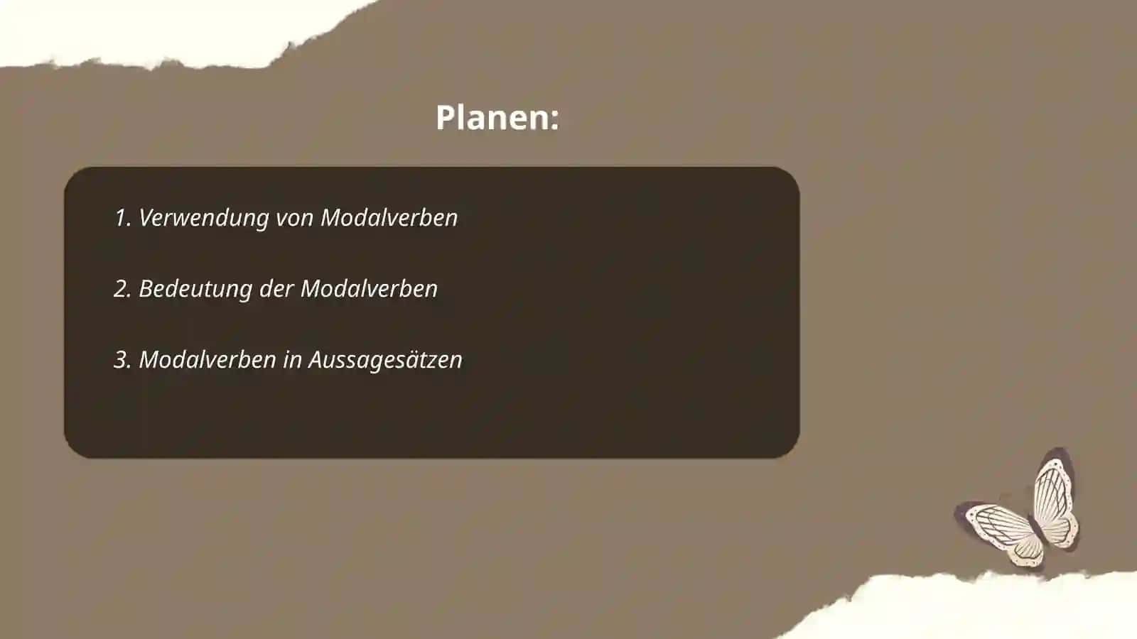 Modalverben: Gebrauch 2