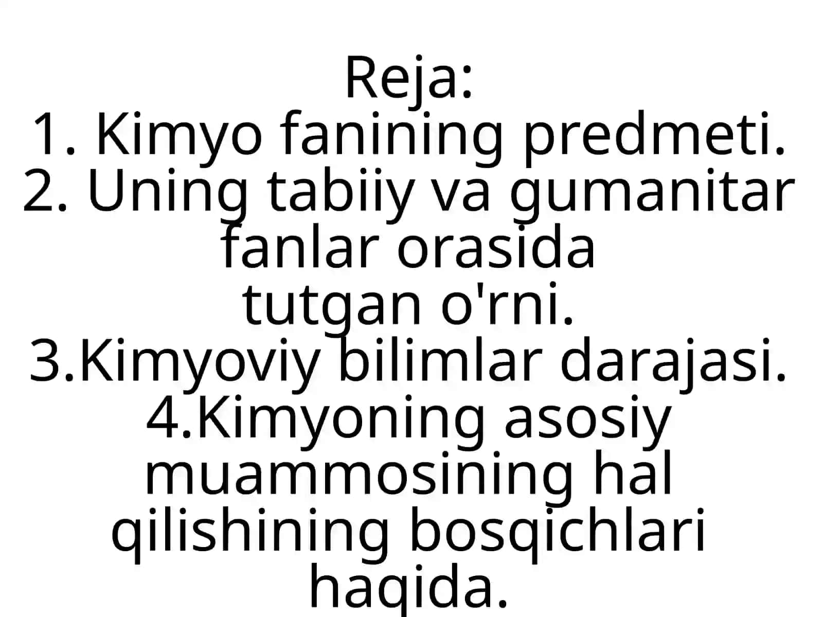 Kimyoning rivojlanishi tarixi 2