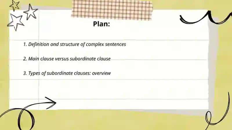 Complex sentences 2