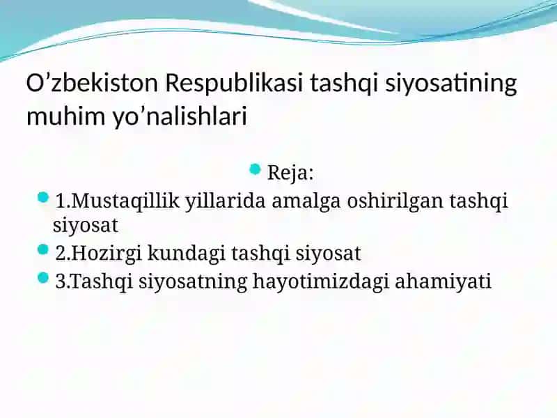 O’zbekistonning yangi tarixi 2