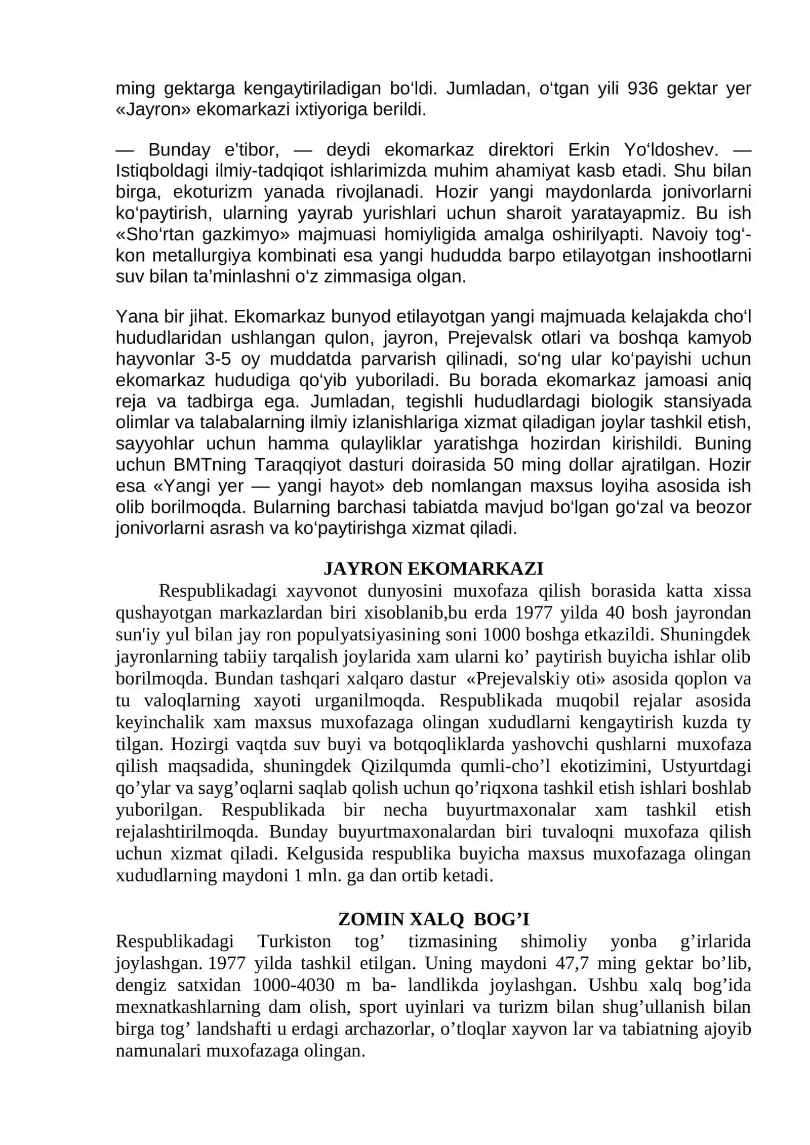 Jayron Ekologik Markazi 2